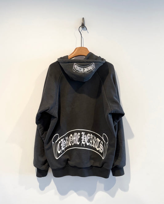 Chrome Hearts Scroll Thermal Zip up Hoodie