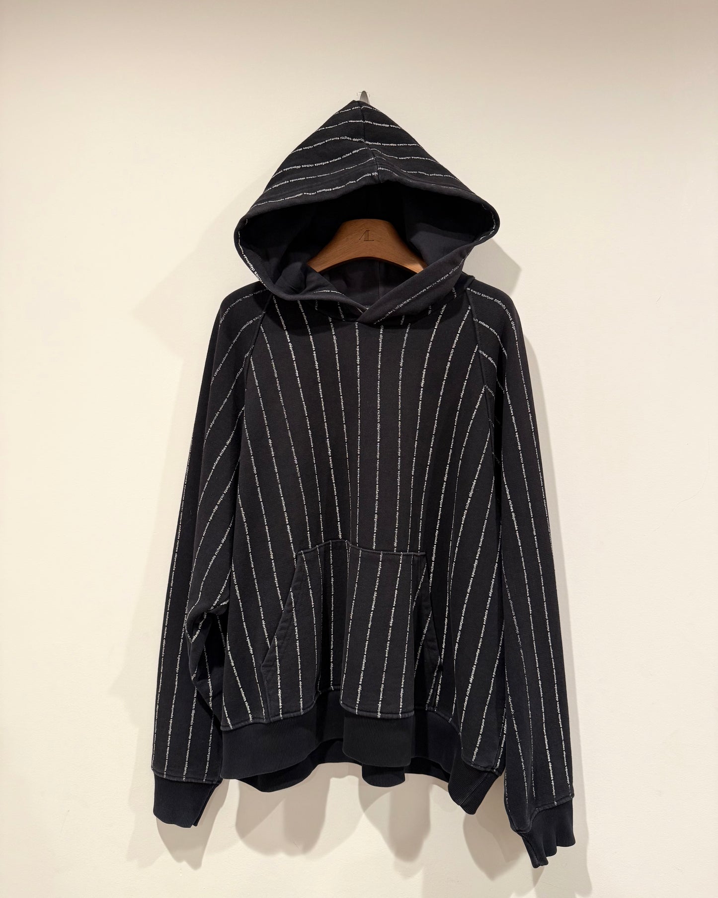 Enfants Riches Deprimes Striped Logo Hoodie