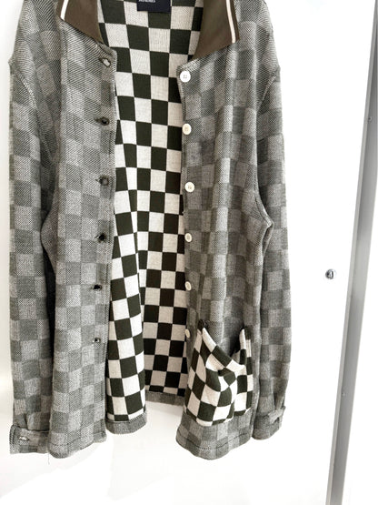 Enfants Riches Deprimes Chessboard Wool Jacket