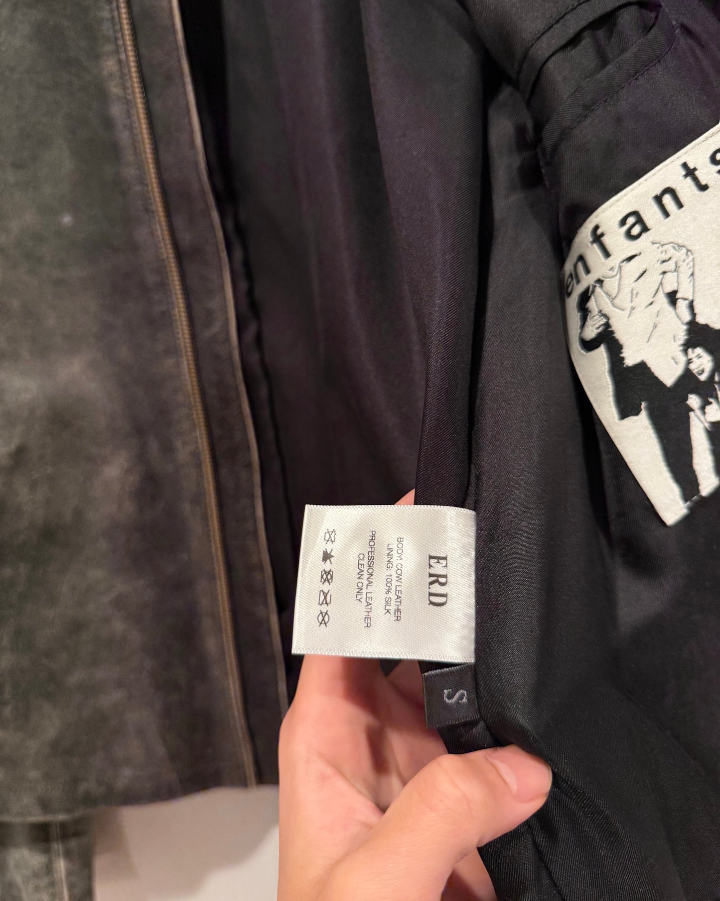 Enfants Riches Deprimes Sleep Sounds Leather Jacket