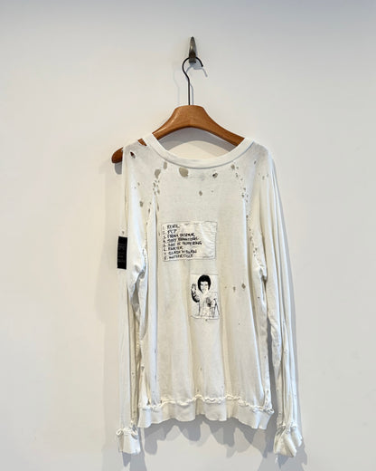 Raf Simons Aw2001 “Riot Riot Riot” Patched Long sleeve Shirt