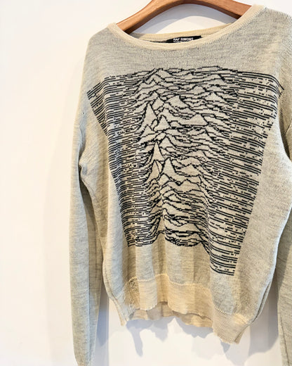 Raf Simons Aw2003 Closer Unknown Pleasures Sweater