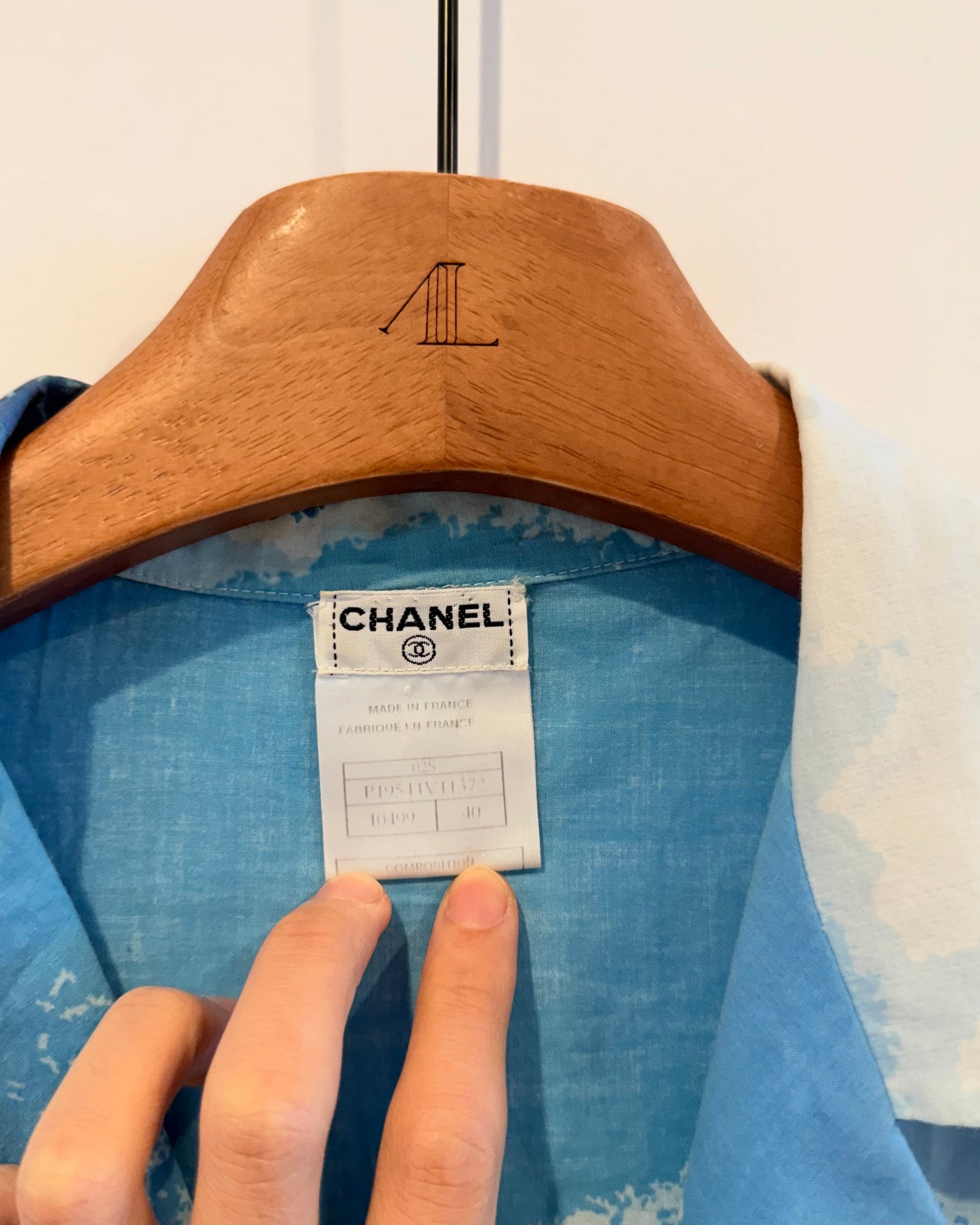 Chanel Ss2002 Surf Button up Shirt