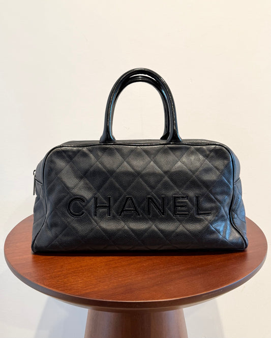 Chanel 2000 Vintage Logo Bowling Bag