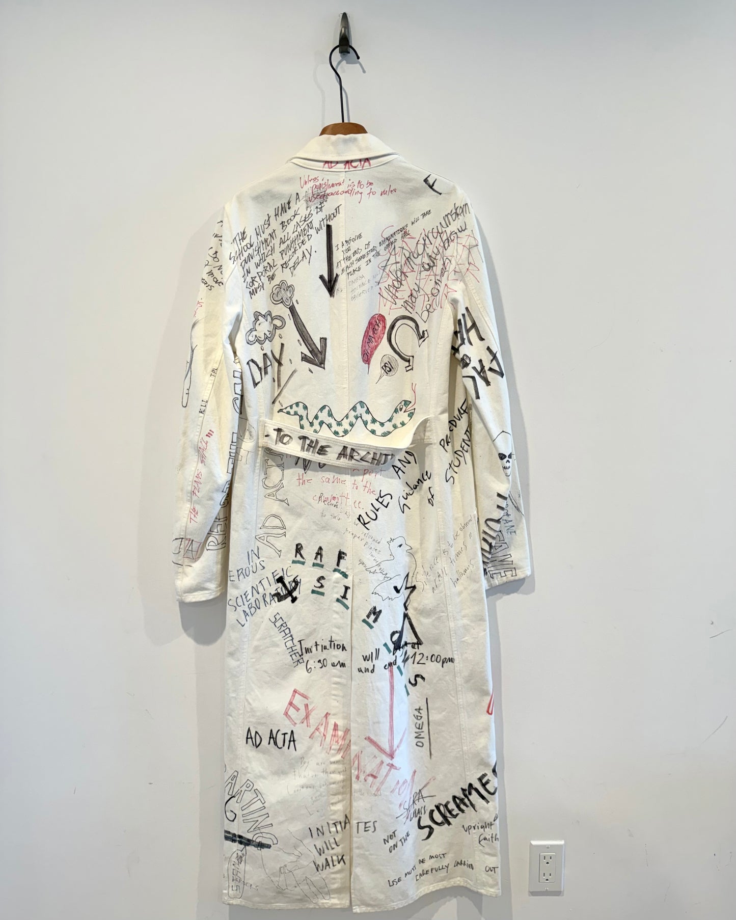 Raf Simons Aw2015 Hand Paint Lab Coat