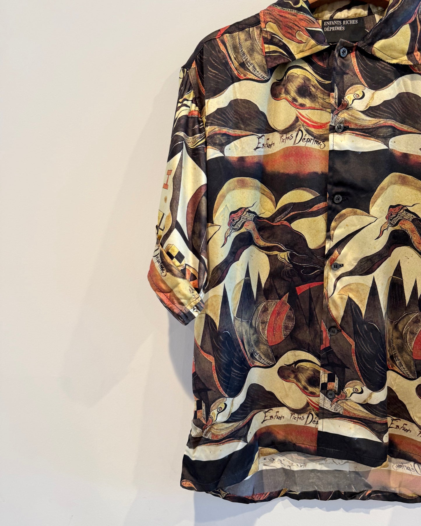 Enfants Riches Deprimes Silk Multicolor Broken Violin Shirt