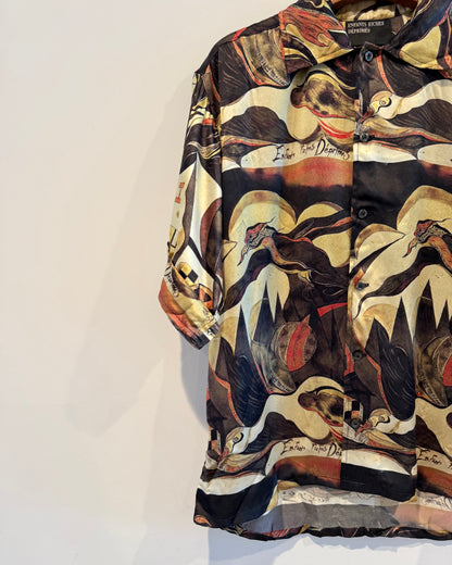 Enfants Riches Deprimes Silk Multicolor Broken Violin Shirt