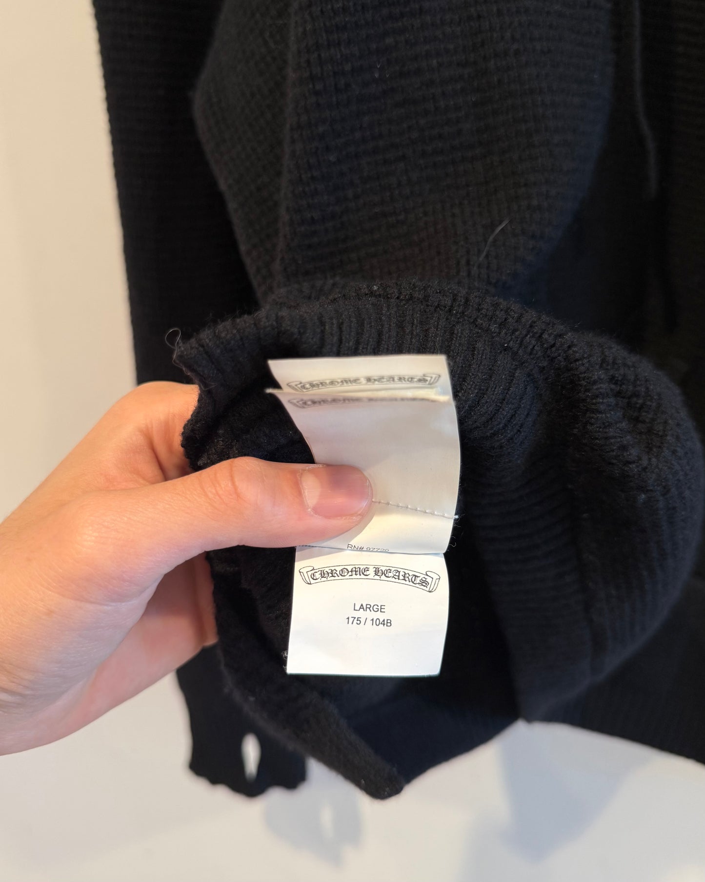 Chrome Hearts Cashmere Cross Patch Hoodie