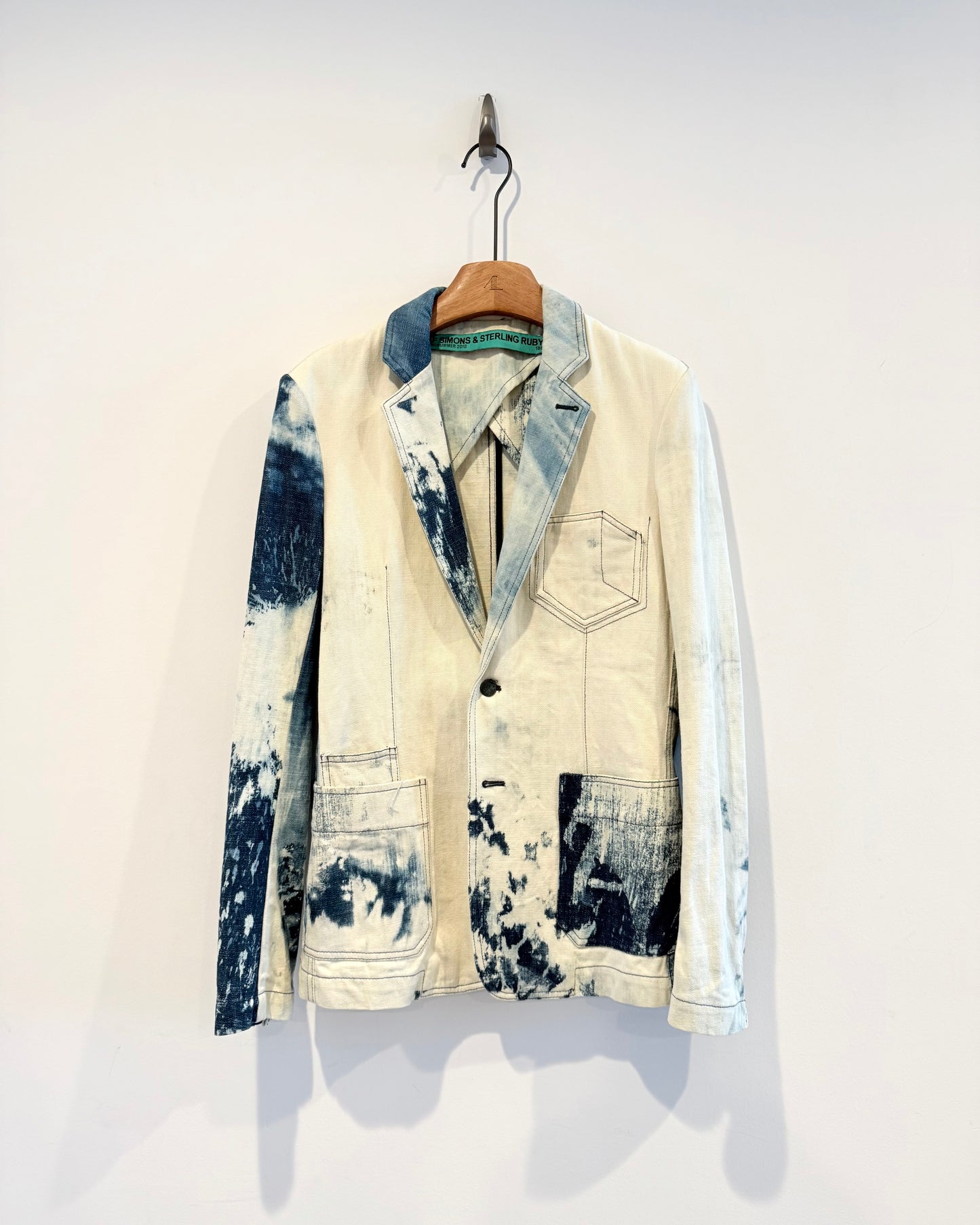 Raf Simons x Sterling Ruby Ss2010 Blue Denim Blazer