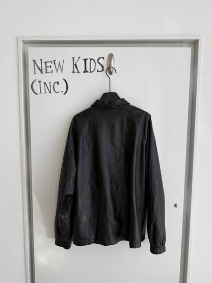 Enfants Riches Deprimes Leather Logo Tracker Jacket