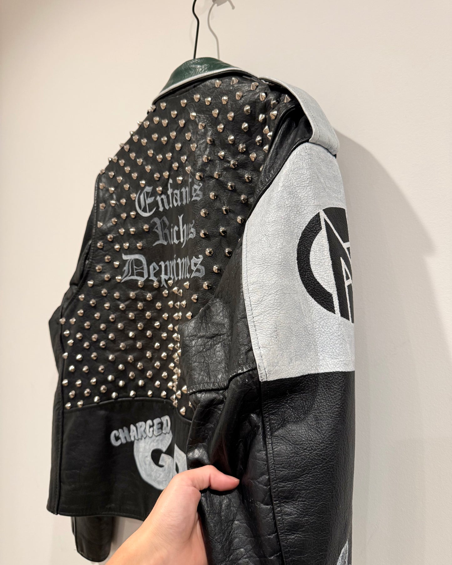 Enfants Riches Deprimes GBH Hand Paint Leather Jacket