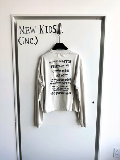 Enfants Riches Deprimes TV Static Slogan Long Sleeve Shirt