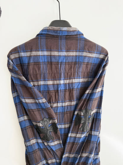 Chrome Hearts Patched flannel Shirt