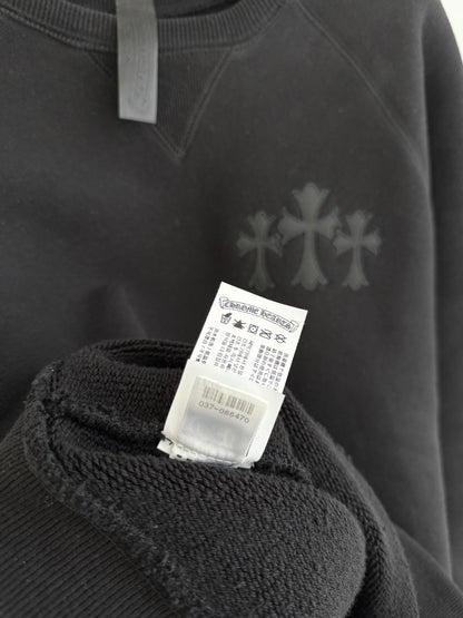 Chrome Hearts Triple Cross Patched Crewneck