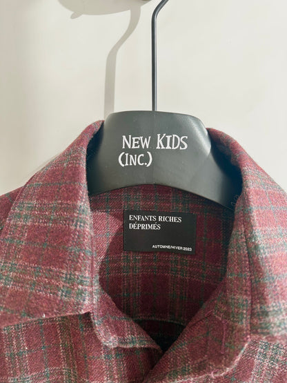 Enfants Riches Deprimes Patched Flannel Shirt