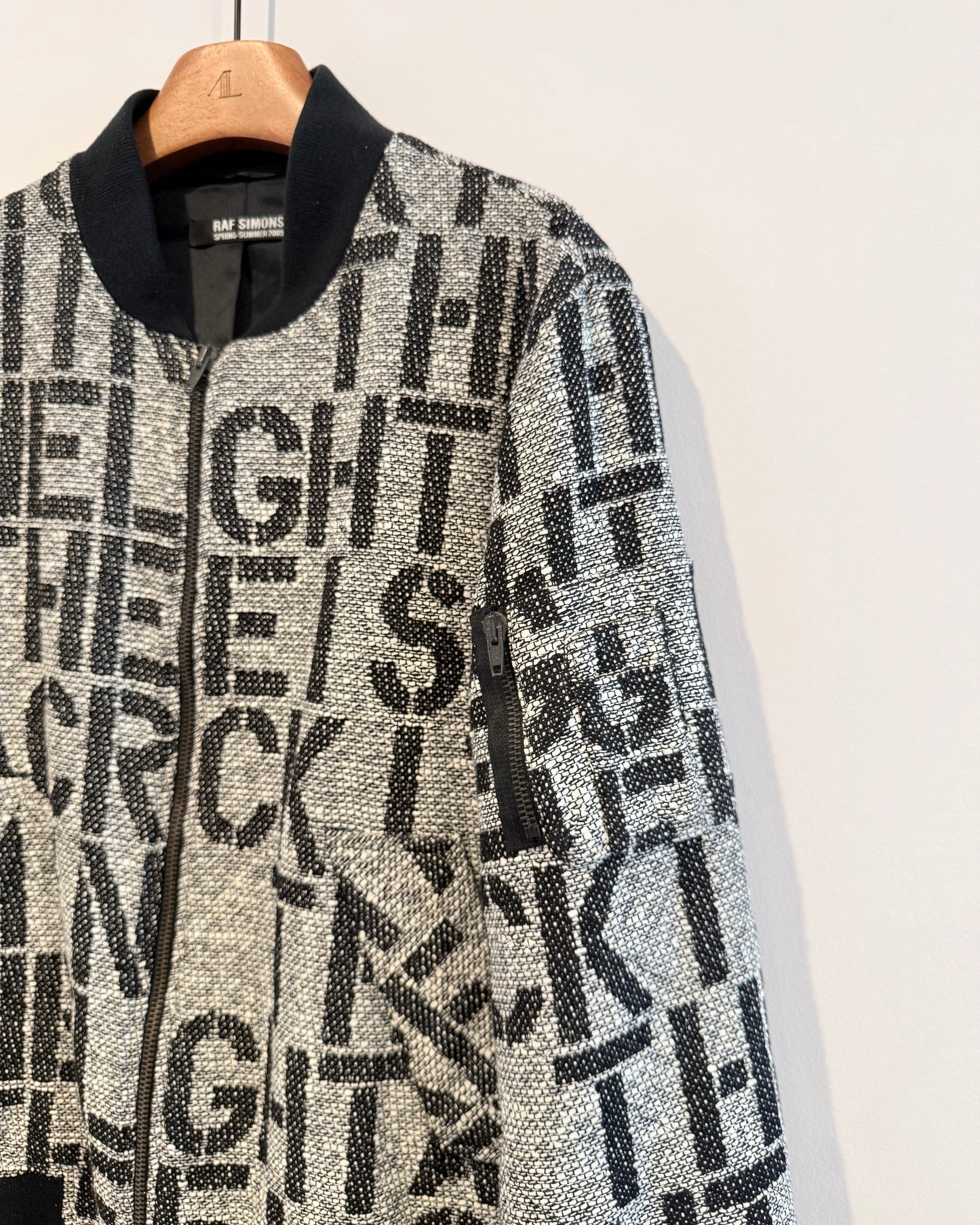 Raf simons Ss2009 Christopher wool Ma-1 Bomber