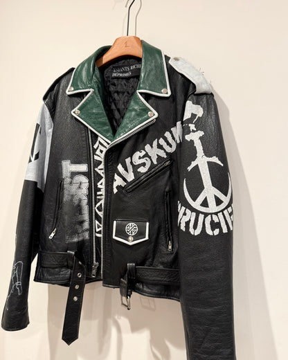 Enfants Riches Deprimes GBH Hand Paint Leather Jacket